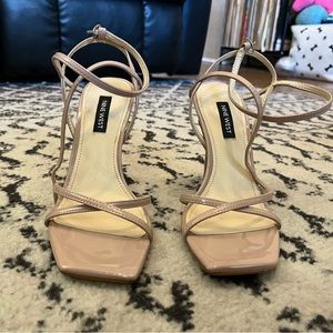 Nine West Nude Strappy Heels - NEVER WORN